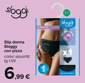 Carrefour Sloggi Slip donna con pizzo offerta