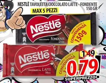 Il Genio Supermercato Nestlé Tavoletta Cioccolato Latte - Fondente 150 gr offerta