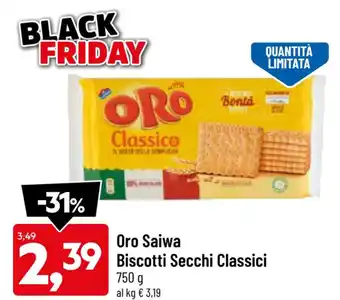 Oro Saiwa Biscotti Secchi Classici 750 g