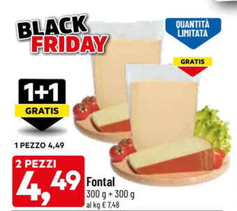 DPiù Fontal 300 g + 300 g offerta
