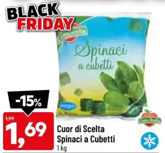 DPiù Cuor di Scelta Spinaci a Cubetti 1 kg offerta