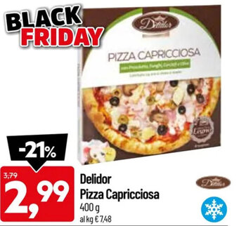 DPiù Delidor Pizza Capricciosa 400 g offerta
