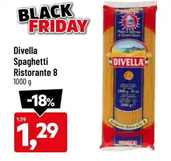 DPiù Divella Spaghetti Ristorante 8 1000 g offerta