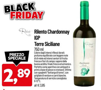 Rilento Chardonnay IGP Terre Siciliane 750 ml