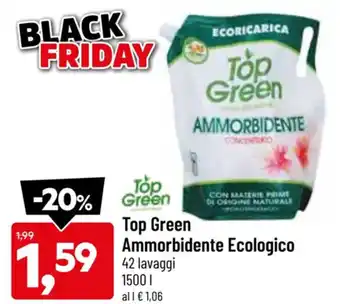 DPiù Top Green Ammorbidente Ecologico 1500 l offerta