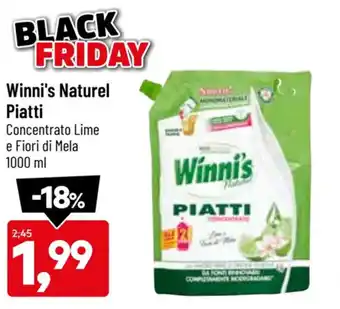 DPiù Winni's Naturel Piatti 1000 ml offerta