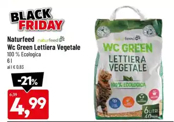 DPiù Naturfeed Wc Green Lettiera Vegetale 6 l offerta