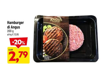 DPiù Hamburger di Angus 200 g offerta