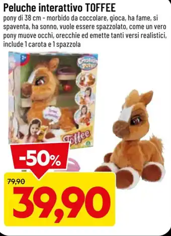 DPiù Toffee Peluche interattivo offerta