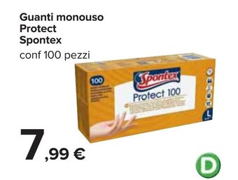 Spontex Protect Guanti monouso 100 pezzi