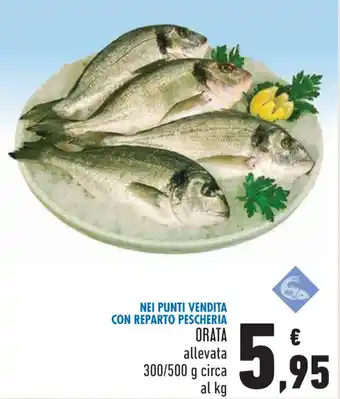 Conad Orata allevata 300/500 g circa offerta