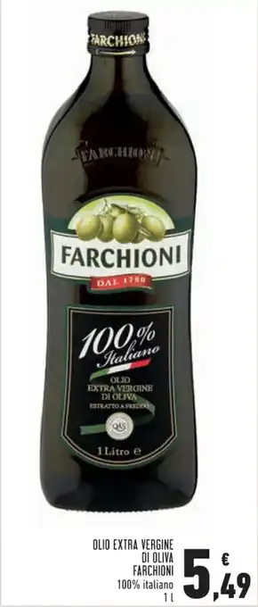 Conad Farchioni Olio Extra Vergine di Oliva 100% italiano 1 l offerta