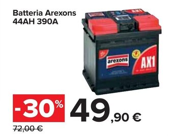 Carrefour Arexons Batteria 44AH 390A offerta