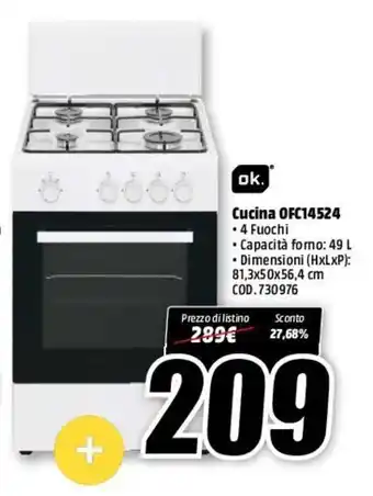 MediaWorld Ok Cucina OFC14524 offerta