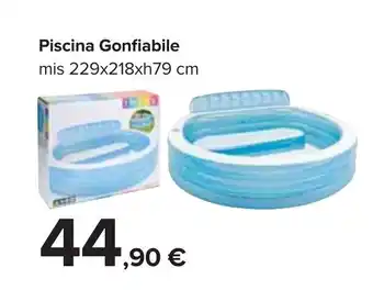 Carrefour Piscina Gonfiabile 229x218xh79cm offerta