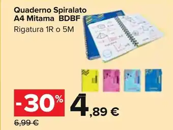 Quaderno Spiralato A4 Mitama BDBF