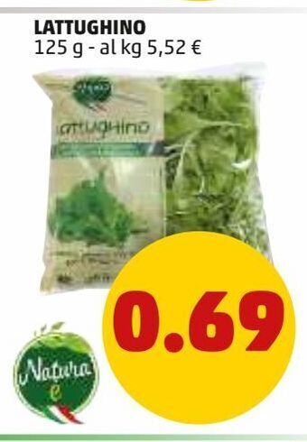 PENNY Lattughino 125 g - al kg 5,52 € offerta
