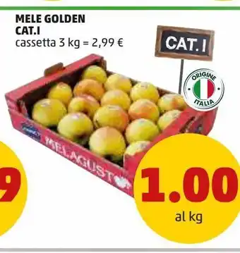 PENNY Mele golden cat.i cassetta 3 kg = 2,99 € offerta