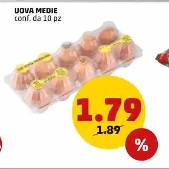 PENNY Uova medie conf. da 10 pz offerta