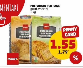 PENNY Preparato per pane gusti assortiti 1 kg offerta