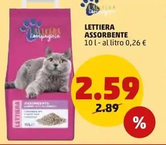 PENNY Lettiera assorbente 10 i - al litro 0,26 € offerta