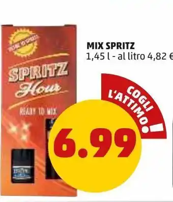 PENNY Mix spritz 1,45 l - al litro 4,82 € offerta