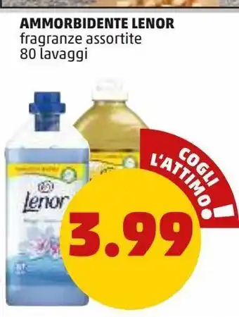 PENNY Ammorbidente lenor fragranze assortite 80 lavaggi offerta