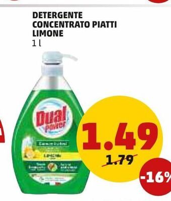 PENNY Detergente concentrato piatti limone 1 l offerta
