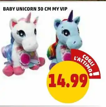 PENNY Baby unicorn 30 cm my vip offerta