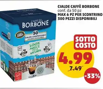 PENNY Cialde caffè borbone conf. da 50 pz offerta