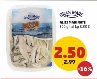 PENNY Alici marinate 300 g - al kg 8,33 € offerta