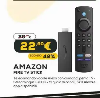 Euronics Amazon fire tv stick offerta