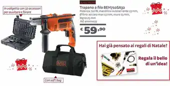 Bricocenter Trapano a filo beh710sa32 offerta