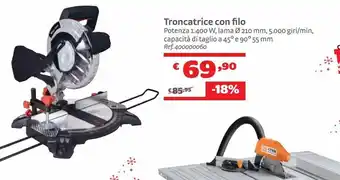 Troncatrice con filo