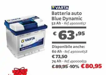 Batteria auto blue dynamic