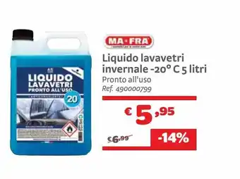 Bricocenter Liquido lavavetri invernale -20° c 5 litri offerta