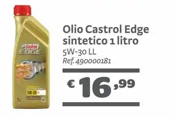 Bricocenter Olio castrol edge sintetico 1 litro offerta