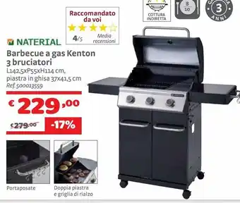 Barbecue a gas kenton 3 bruciator