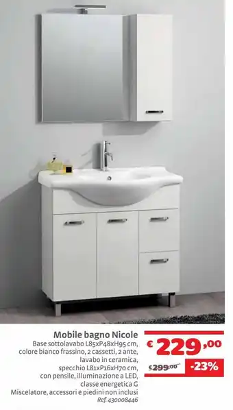 Bricocenter Mobile bagno nicole offerta