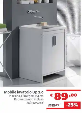 Bricocenter Mobile lavatoio up 2.0 offerta