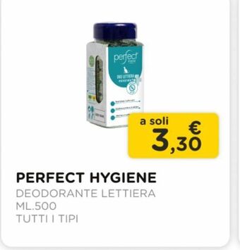 Arcaplanet Perfect hygiene /deodorante lettiera / ml.500 /tutti i tipi offerta