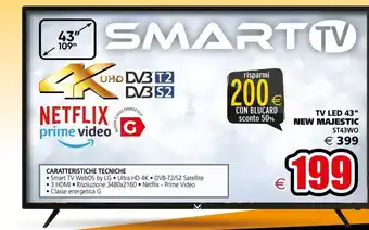 Il Gigante Tv led 43'' new majestic - st43eo offerta