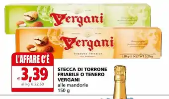 Il Gigante Stecca di torrone friabili o tenero vergani offerta