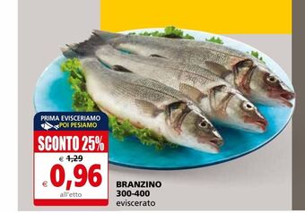 Il Gigante Branzino 300-400 eviscerato offerta
