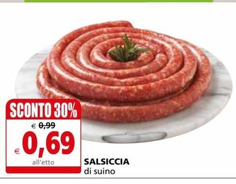 Il Gigante Salsiccia di suino offerta