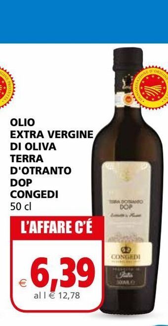 Il Gigante Olio extra vergine di oliva terra d'otranto dop congedi 50 cl offerta