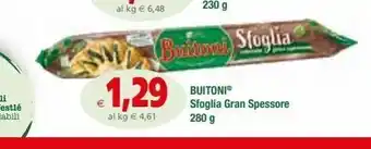 Il Gigante Buitoni sfoglia gran spessore 280g offerta
