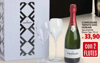 Il Gigante Confezione trento doc ferrari spumante offerta