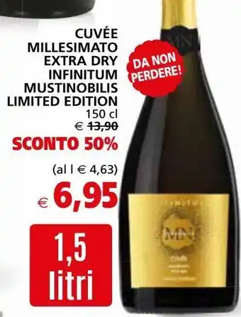 Il Gigante Cuvée millesimato extra dry infitum mustibolis limited edition offerta