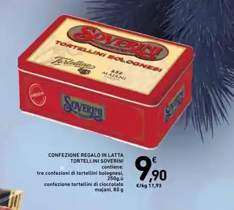 Confezione regalo in latta tortellini soverini